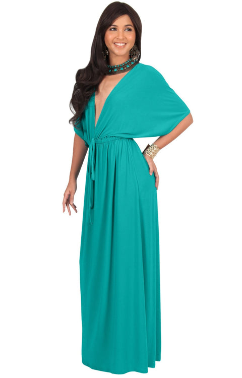 BRIELLE - Sundress Holiday Vacation Maxi Dress Gown Travel Cruise Sun