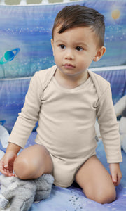 KOH KOH - Kids Short Sleeve Cotton Solid Lap Shoulder Baby Onesie Bodysuit