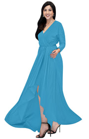 EMILY - Formal Modest Maxi Dresses Gowns Office Work Church