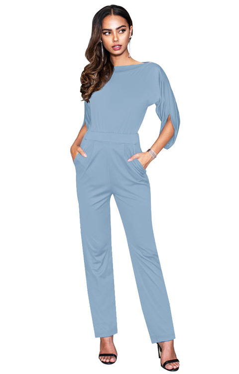 Teresa Dressy Jumpsuits Cocktail Batwing Sleeve Classy Formal Gcgme 