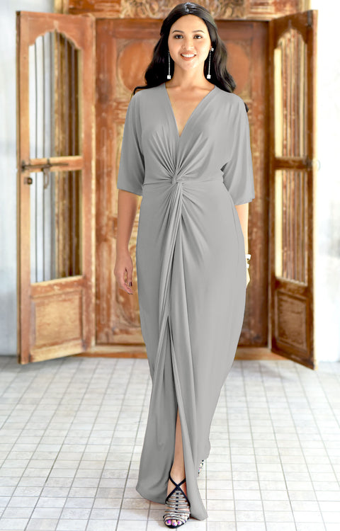 CRISTINA - Full Floor Length Bridal Wedding Maxi Dress