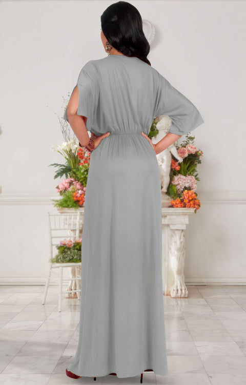 CRISTINA - Full Floor Length Bridal Wedding Maxi Dress
