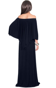 JENN - Maxi Dress Long Sexy Strapless Flowy Cocktail Evening Gown